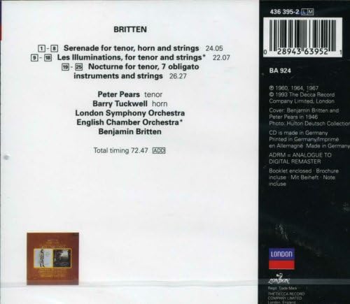Britten: Serenade/Les Illuminations/Nocturne - Image 3