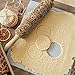V-Top-Shop Christmas Embossing Rolling Scroll Pin Engraved Wooden Tool Baking Cookies Biscuit Cake Dough Engraved Roller DIY - Flower Pattern - 38 x 5 cm (15