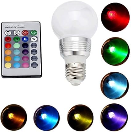 Amazon Co Jp Freshgadgetz E27 リモコンカラーライトチェンジ電球 家電 カメラ