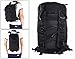 INDEPMAN Tactical Backpack, Military Assault 3P Rucksacks for Outdoor Sports Hiking Camping Trekking Waterproof Nylon Molle Camo Army Rucksack (Black)