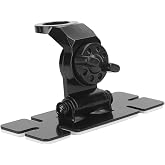 Antenna Mount Bracket, Stainless Steel Universal Car Antenna Mount Clip, 2 Axle Adjustment, Used for Large VHF/UHF and Medium HF Antenna