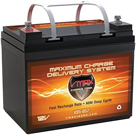 VMAX857 AGM Deep Cycle Group U1 Battery Replacement for Crown Embassy 12CE35 12V 35Ah Wheelchair Battery