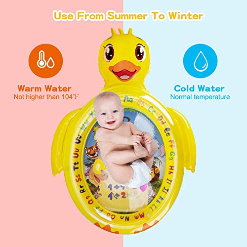 BROADREAM Tummy Time Water Mat Christmas Stocking Stuffers for 0 3 6 9 Months Baby Infants Toddlers, Baby Toys Inflatable Tummy Time Mat for Newborn Boy Girl