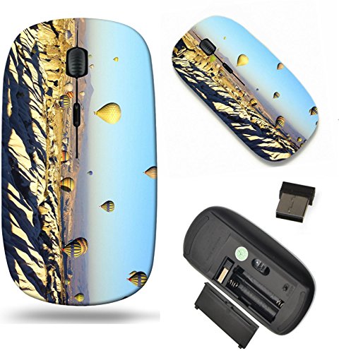 MSD Wireless Mouse Travel 2.4G Wireless Mice with USB Receiver, Noiseless and Silent Click with 1000 DPI for notebook, pc, laptop, computer, mac book design 33697890 Hot air balloon flying over Cappad