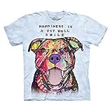 The Mountain Pit Bull Smile Adult Light Blue T-shirt