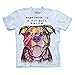 The Mountain Pit Bull Smile Adult Light Blue T-shirt