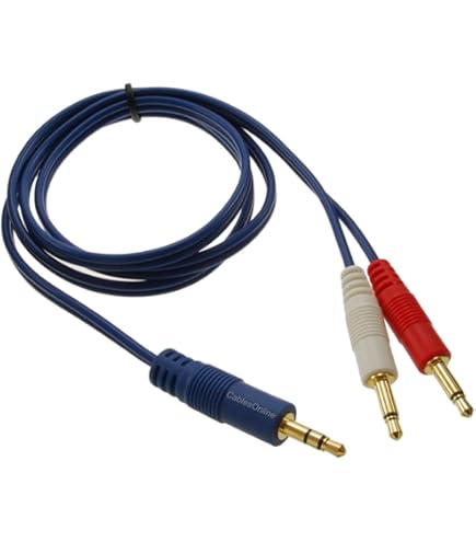 Cable Divisor De Audio Ugreen Macho A 2 Hembras De 3,5 Mm, Color Blanco