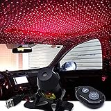 Car USB Atmosphere Ambient Star Light car interior lights LED decorative armrest box car roof full star projection laser car interior atmosphere lights The wireless remote control(Red-Light)...