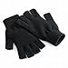 Beechfield Unisex Plain Basic Fingerless Winter Gloves