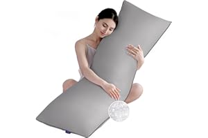 YZ HOME Memory Foam Body Pillow Insert - Full Body Pillow for Adults - Soft Large Long Bed Pillow for Side Sleeper