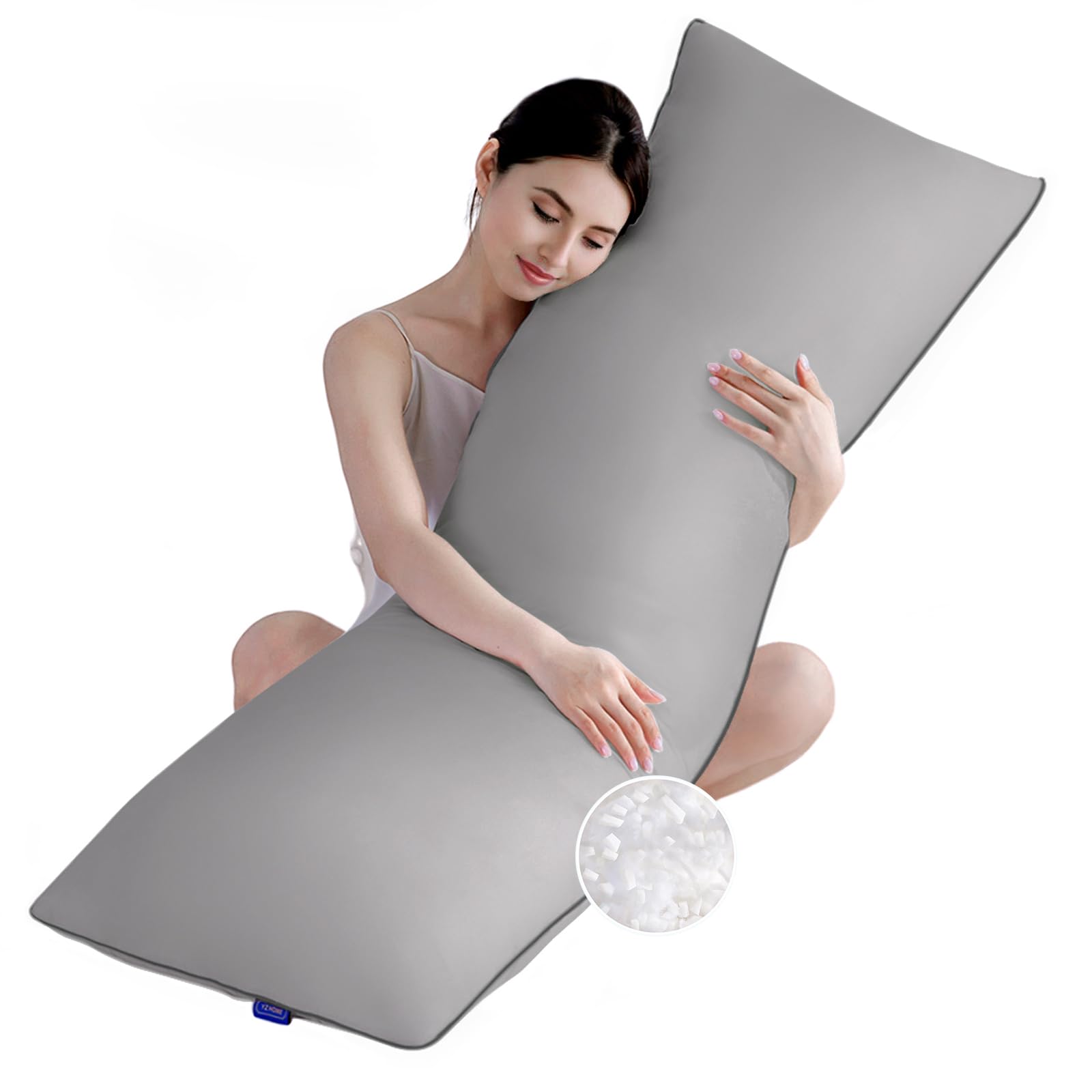 Photo 1 of ************NOTE: THIS IS ONLY THE COVER******************
YZ HOME Memory Foam Body Pillow Insert - Full Body Pillow for Adults - Soft Large Long Bed Pillow for Side Sleeper(20x54 Inch, Grey)