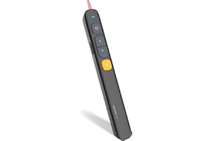 Norwii N29 Presentation Clicker Slide Pointer Clicker for Powerpoint Presentations, Wireless Presenter with Hyperlink & Volume Control, Presentation Remote(Black)