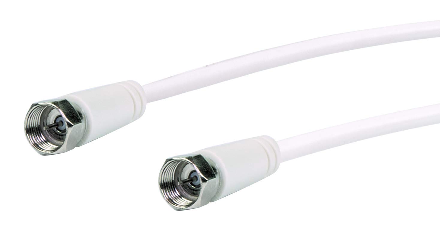Schwaiger satellite receiver cable, white