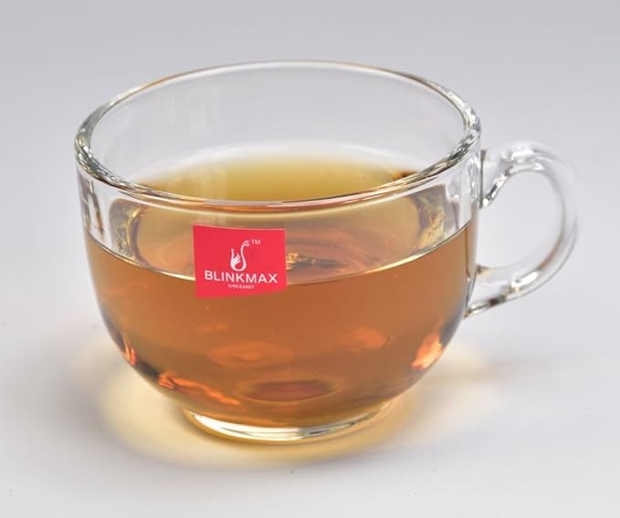 Toygully Glassware Tea Cup - 6 Pieces, White, 70 ml