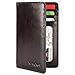GintaXen Slim Leather ID/Credit Card Holder Bifold Front Pocket Wallet with RFID Blocking - Coffee
