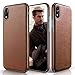 LOHASIC for iPhone XR Case, Premium Leather Slim Fit Flexible Defender Anti-Slip Soft Grip Scratch Resistant Protective Cover Soft Cases Compatible with iPhone XR (2018) 6.1 inch - Brown