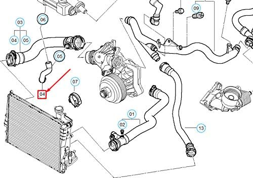 GTV INVESTMENTS 3 E46 Cooling System Water Hose 11537786724 7786724 NEW GENUINE