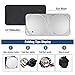MATCC Windshield Sun Shade Car Sun Shade Excellent UV Reflector Keeps Vehicle Cooler Folding Silvering Sun Visor Heat and Sun Reflector Medium 62'' x 34''(160 x 86cm)