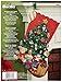 Bucilla 18-Inch Christmas Stocking Felt Applique Kit, 86303 Under The Tree