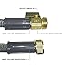 Expandable Hose 50 ft Expanding Water Hose Heavy Duty Latex Solid ON/OFF Brass Valve Connector Includes: FREE Metal Wall Hanger - Jet Brass Nozzle - Storage Bag and Washers 50ft Expandable Garden Hose