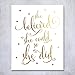 She Believed She Could So She Did Gold Foil Art Print Inspirational Modern Wall Art Poster Decor 5 inches x 7 inches B5