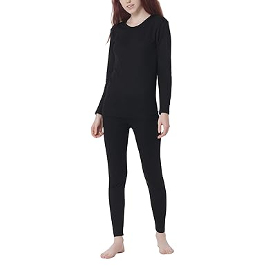 Gomati Damen Thermowäsche Unterwäsche Set - Schwarz oder Anthrazit Funktions-Wäsche-Set