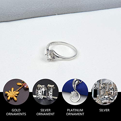 Sunland Set of 3 Premium Microfiber Jewelry Polishing Cloth - Best for Cleaning Silver, Gold and Platinum Jewelry - Thumbnail 6