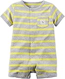 Carters Baby Boys Stripe Snap-Up Romper