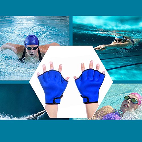 image for AbaoWedding Aquatic Gloves Fit Webbed Swimming Training Water Aerobics