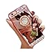 Auroralove iPhone 8 Plus Luxury Rhinestone Makeup Case, iPhone 8 Plus Handmade Bling Diamond Soft TPU Mirror Glass Case for Girls Women with Detachable Ring Stand-Rose Gold