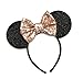 Rose Gold Mouse Ears,  Sparkly Mouse Ears, Mouse Ears headband