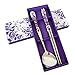 Romantic Purple Rose Stainless Steel Chopsticks and Spoon Set with Stylus (Style 1)