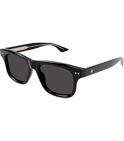 Amazon.com: Montblanc MB0253S Black/Grey 52/21/145 men Sunglasses