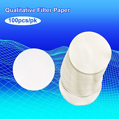 MS Lab Supply Qualitative Filter Paper, Filter Paper, Medium (8μm), 90mm Diameter (Pack of 100)