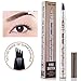 Music Flower Eyebrow Tattoo Pen (Dark Grey)