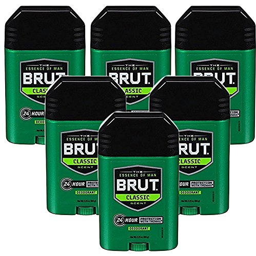 Brut Deodorant Original Fragrance 2.25 Oz /63 G (Pack of 6)