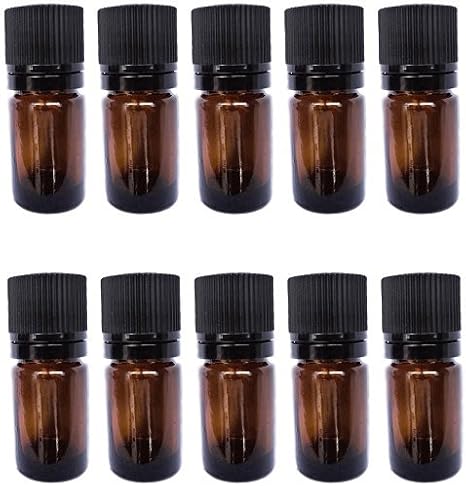 Amazon 5 Ml 遮光瓶 10 本 セット ドロッパー付きセーフティーキャップ付 アロマオイル エッセンシャルオイル 精油 の保存に便利 Coona ドラッグストア