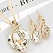 Clearance Deals Women Heart Crystal Rhinestone Silver Chain Pendant Necklace+ Earrings Jewelry Sets Romantic Gift by ZYooh (White)