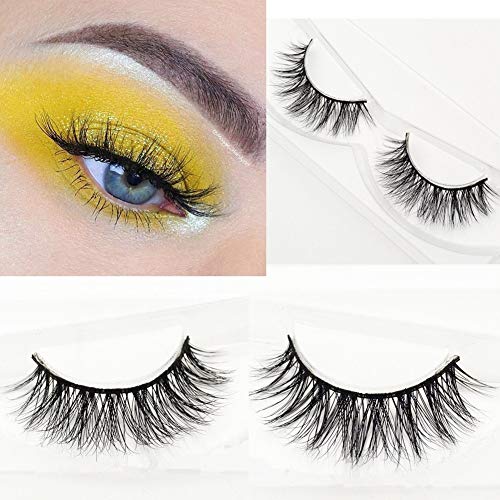 Miss Kiss 3D Mink Fur Eye Lashes Fake Eyelashes 100% Siberian Mink Hair Hand-made False Lashes Natural Length 1 Pair Package