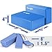 Yes4All Yoga Blocks and Strap Set – Yoga Foam Block 9x6x4 inch (Set of 2) and Yoga Strap with D-Ring – Yoga Blocks and Yoga Stretching Strap (Blue)