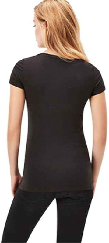 Donna Base V-Neck Cap Top, Bianco (white D07211-3310-110), L