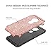BENTOBEN Compatible with Moto G7 Power Case, Moto G Power 7th gen Case, Moto G7 Supra Case, Glitter 2 in 1 Shockproof Soft TPU Hard PC Protective Case for Motorola Moto G7 Power/G7 Supra, Rose Gold