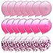 Confetti Balloons Hot Pink - Metallic Dark Pink Balloons for Girls Birthday Fushia Bridal Baby Shower Party Decorations 12inch 50Packs