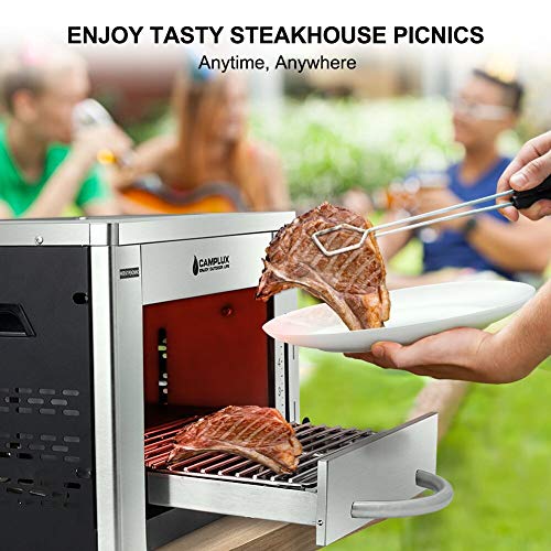 Camplux Propane Infrared Steak Grill, 1600℉ Fast Efficient Heating