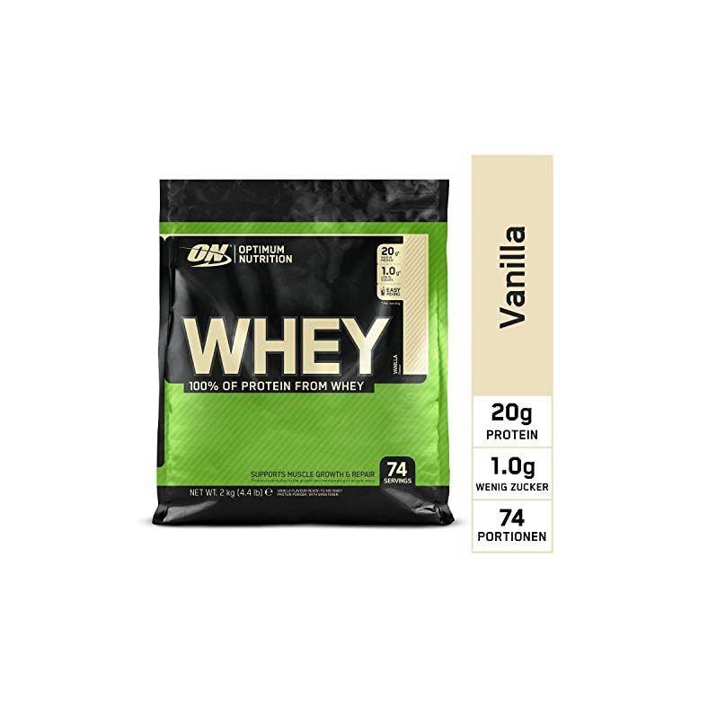 Optimum Nutrition ON Whey Protein Pulver, Eiweißpulver Muskelaufbau, Protein Shake mit 20g