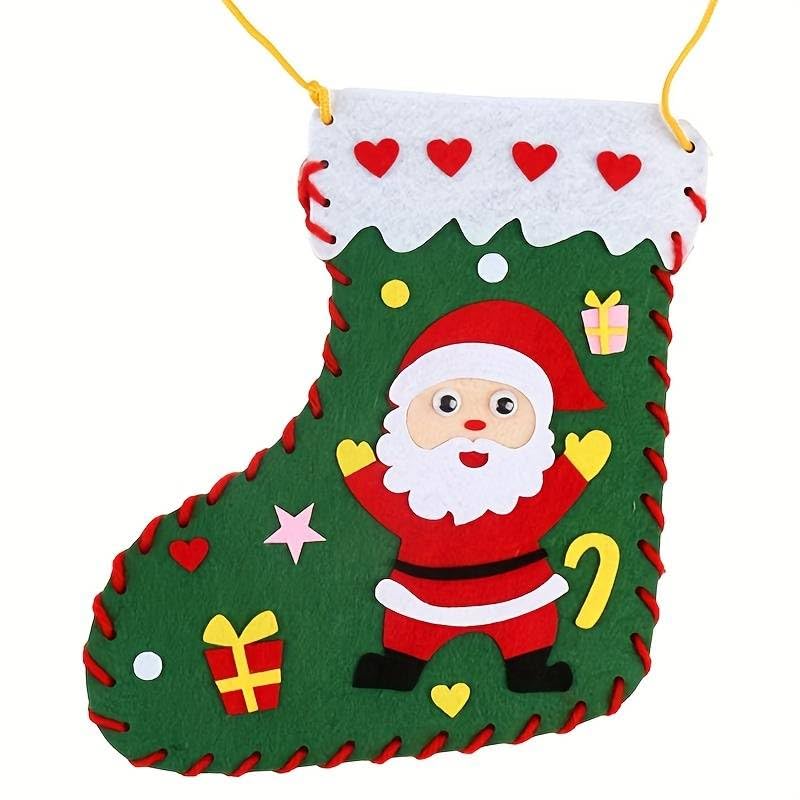 Sew Your Own Christmas Stocking Craft Activity (Green)