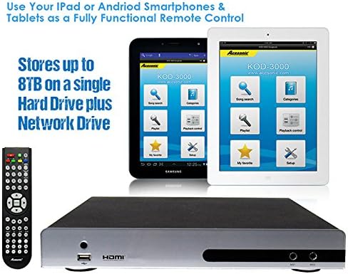 Acesonic KOD-4000 Hard Drive Karaoke Player - Vietnamese 6TB 34,000 Songs Edition
