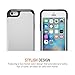 Trianium iPhone SE Case (2016 Edition), [Protak Series] Ultra Protective Bumper Dual Layer + Shock-Absorbing Cover for Apple iPhone SE & iPhone 5S & iPhone 5 - Silver