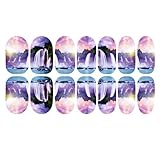 EFT New Trendy 1pack 3D Beautiful Landscape Nail Art Tips Pack Decal Wrap Water Tattoo Noctilucent Transfer Stickers DIY Decoration Fashion Xmas Gift #6