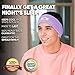 CozyPhones Fleece Sleep Headphones - Wired Over Ear Headphones from Ultra Thin Earphones for Side Sleepers, Meditation, Running, Laptop, and Phone - Violet